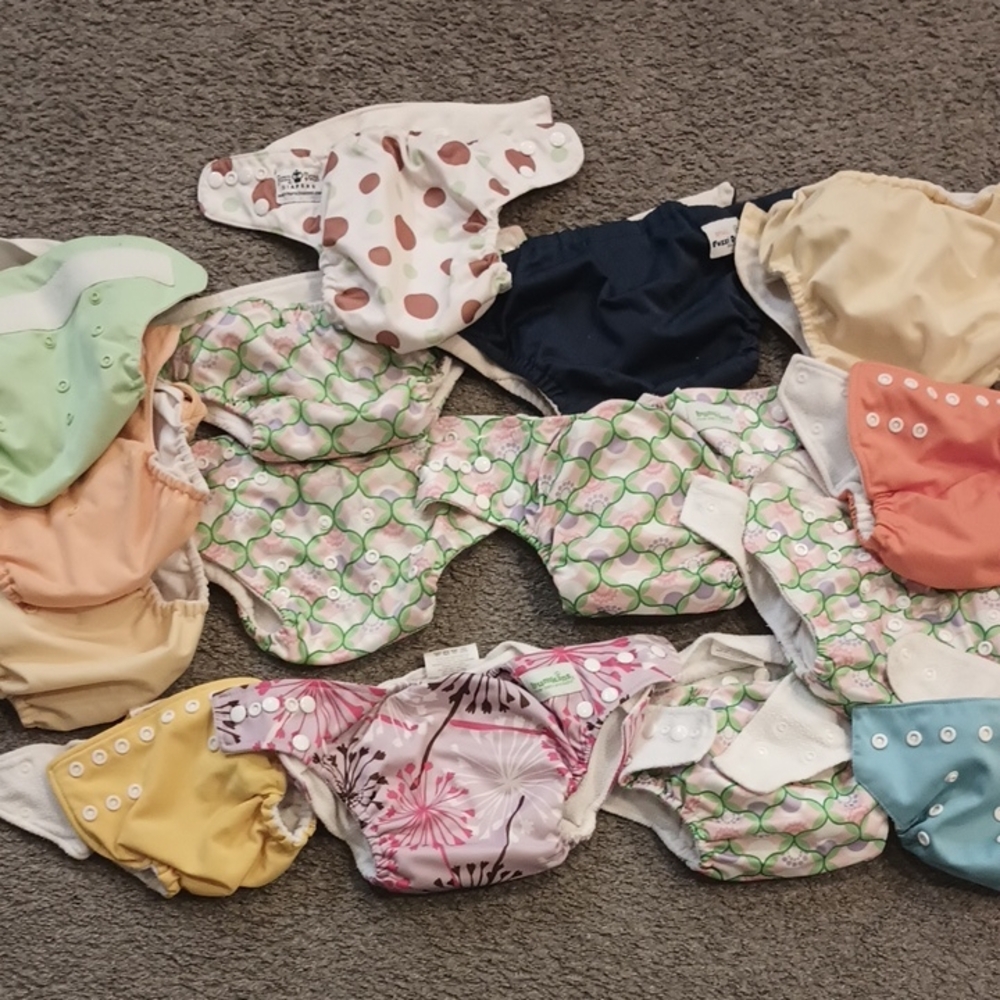 Colorful Kids Cloth Diaper Set